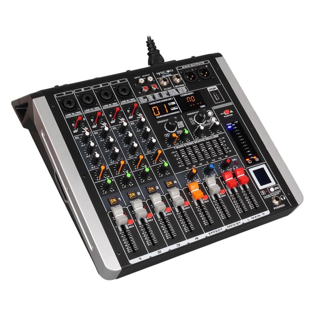 Magicvoice Mv-26493 2X350 4 Kanal Usb-Sd-Bluetooth 5 Bant Eq-99 Dsp Efk Power Mixer Fiyatı - Merter Elektronik