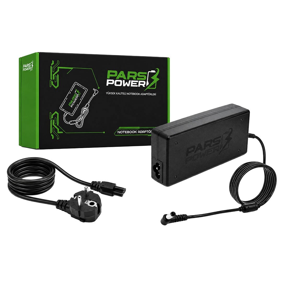 PARSPOWER PRS-009 PLASTİK KASA 19V 6.32A 120W (5.5*2.5MM) STANDART NOTEBOOK ADAPTÖR Fiyatı - Merter Elektronik