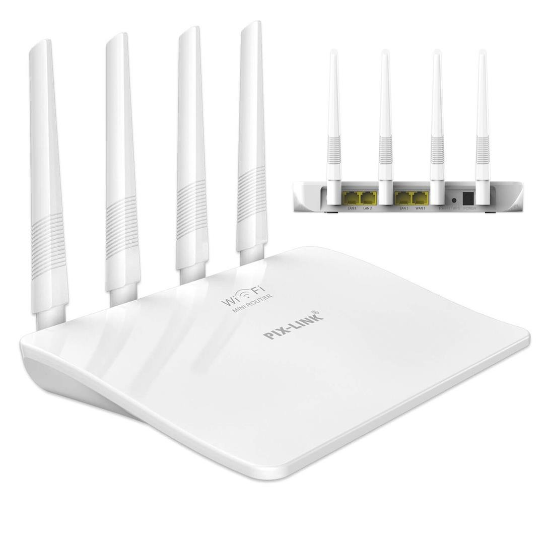 PIX-LINK LV-WR21Q 300MBPS 4 ANTEN BEYAZ WI-FI REPEATER/ROUTER/AP Fiyatı - Merter Elektronik