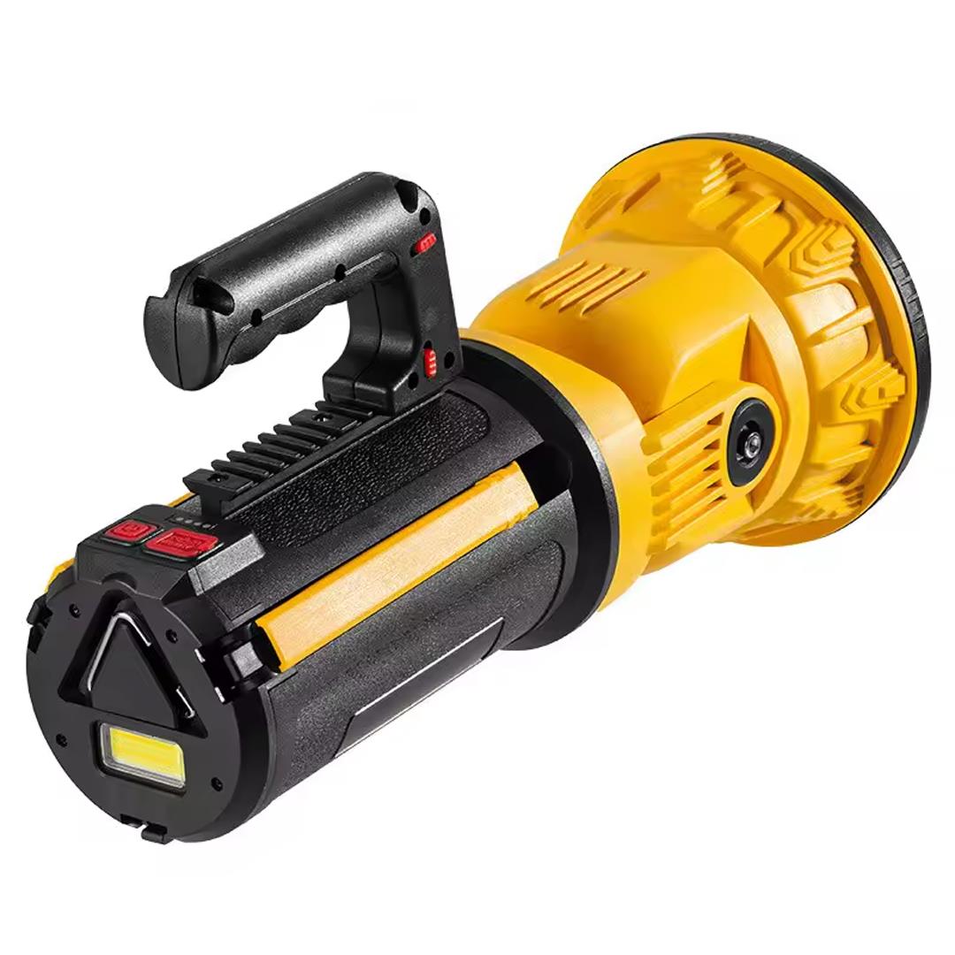 Powermaster MX-W5164-3 Kırmızı Mavi Çakarlı COB Ledli Şarjlı Kamp El Feneri Işıldak
