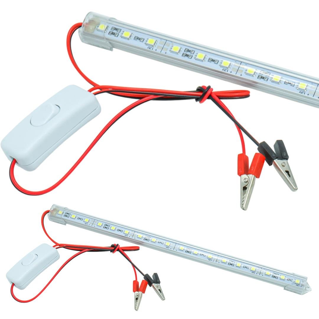 Powermaster PM-11057 30 CM Akü Maşalı 12 Volt - 5 Watt T8 Led Bar Ampul