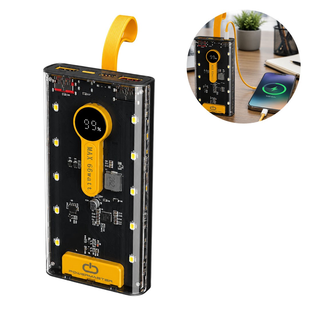 PowerMaster PM-25403 10000 Mah Çift Usb + Type-C Girişli Siyah Powerbank Fiyatı - Merter Elektronik