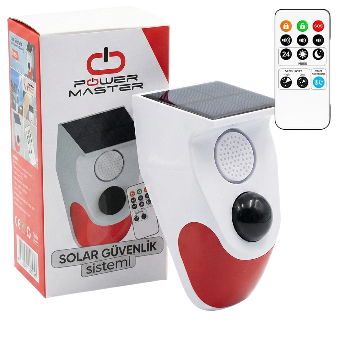 PowerMaster PM-26240 Solar Sesli Işıklı Alarm Sistemi Fiyatı - Merter Elektronik