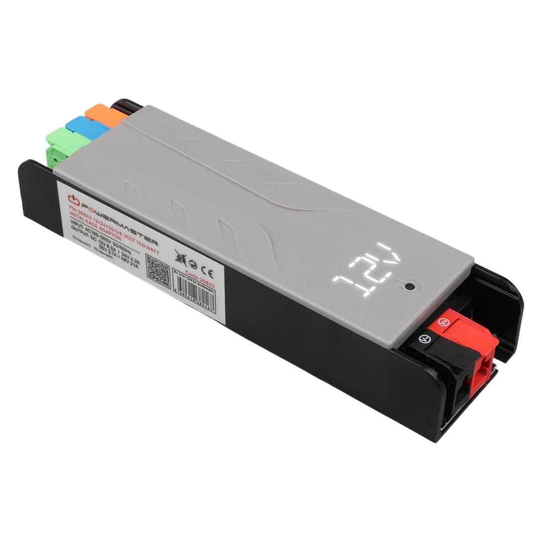 POWERMASTER PM-26843 24 VOLT 2.1 AMPER 100 WATT METAL KASA ADAPTÖR Fiyatı - Merter Elektronik