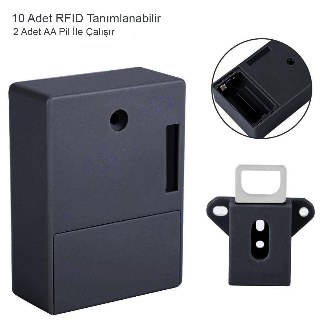 Powermaster PM-26971 Gizli Çekmece Dolap RFID Kapı Güvenlik Kilidi