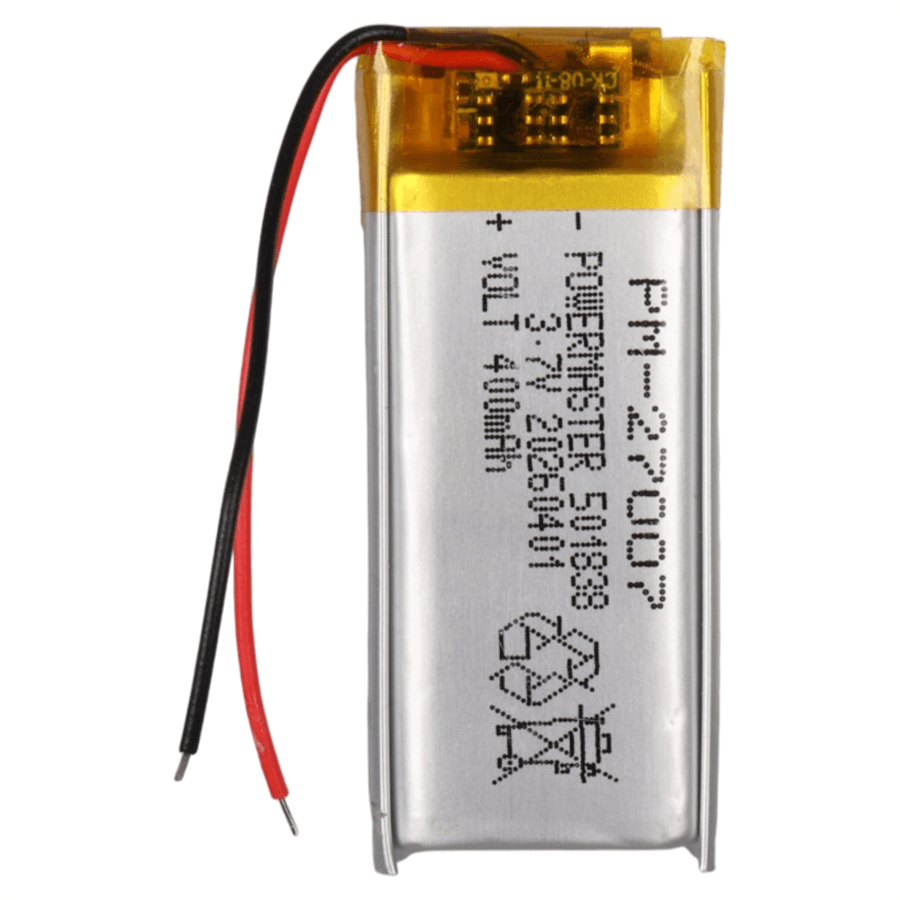 Powermaster 501838 3.7 Volt 400 mAh Lityum Polimer Pil Fiyatı - Merter Elektronik