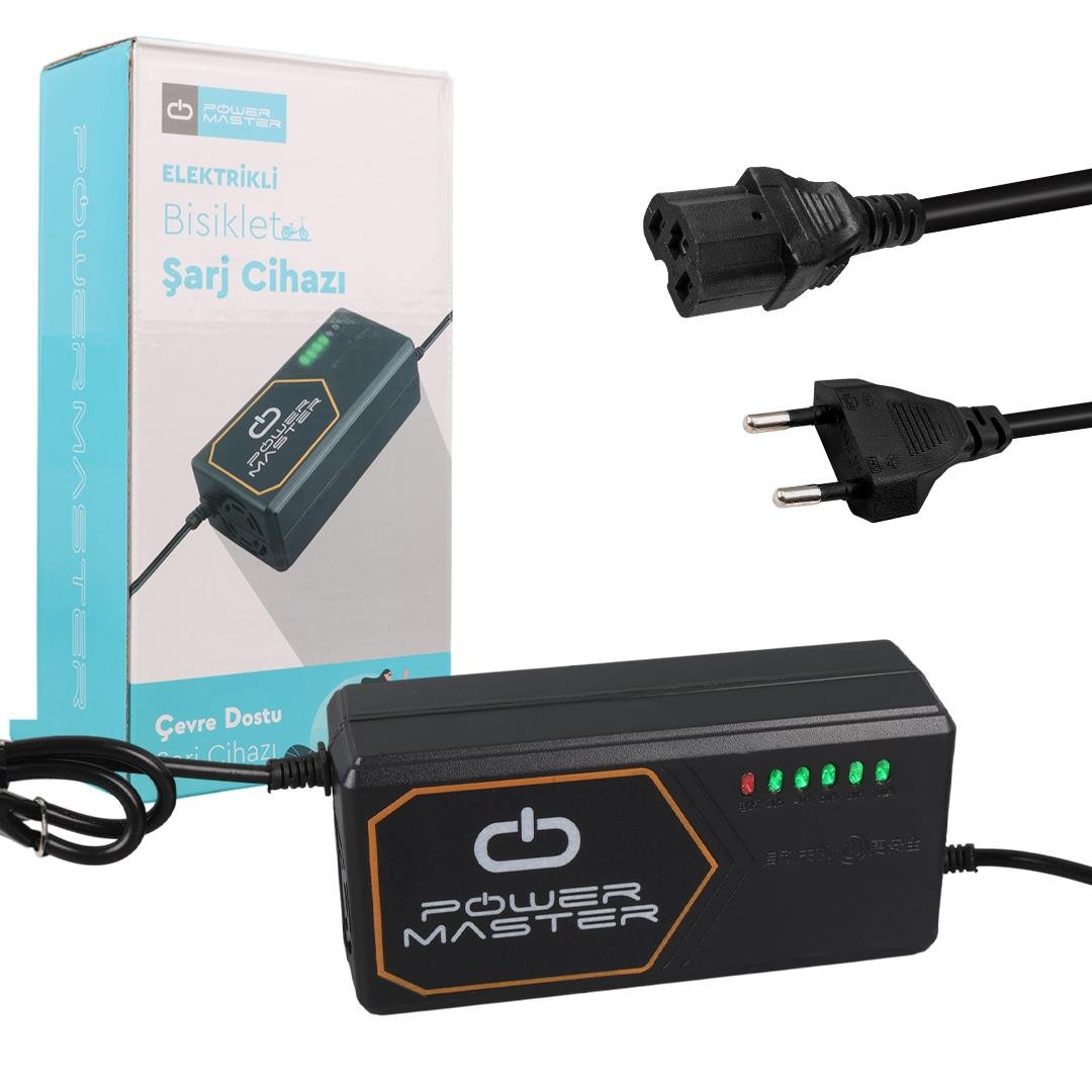 Powermaster PM-31125 72 Volt - 20 Amper C16 Uçlu Elektrikli Bisiklet Şarj Cihazı Fiyatı - Merter Elektronik