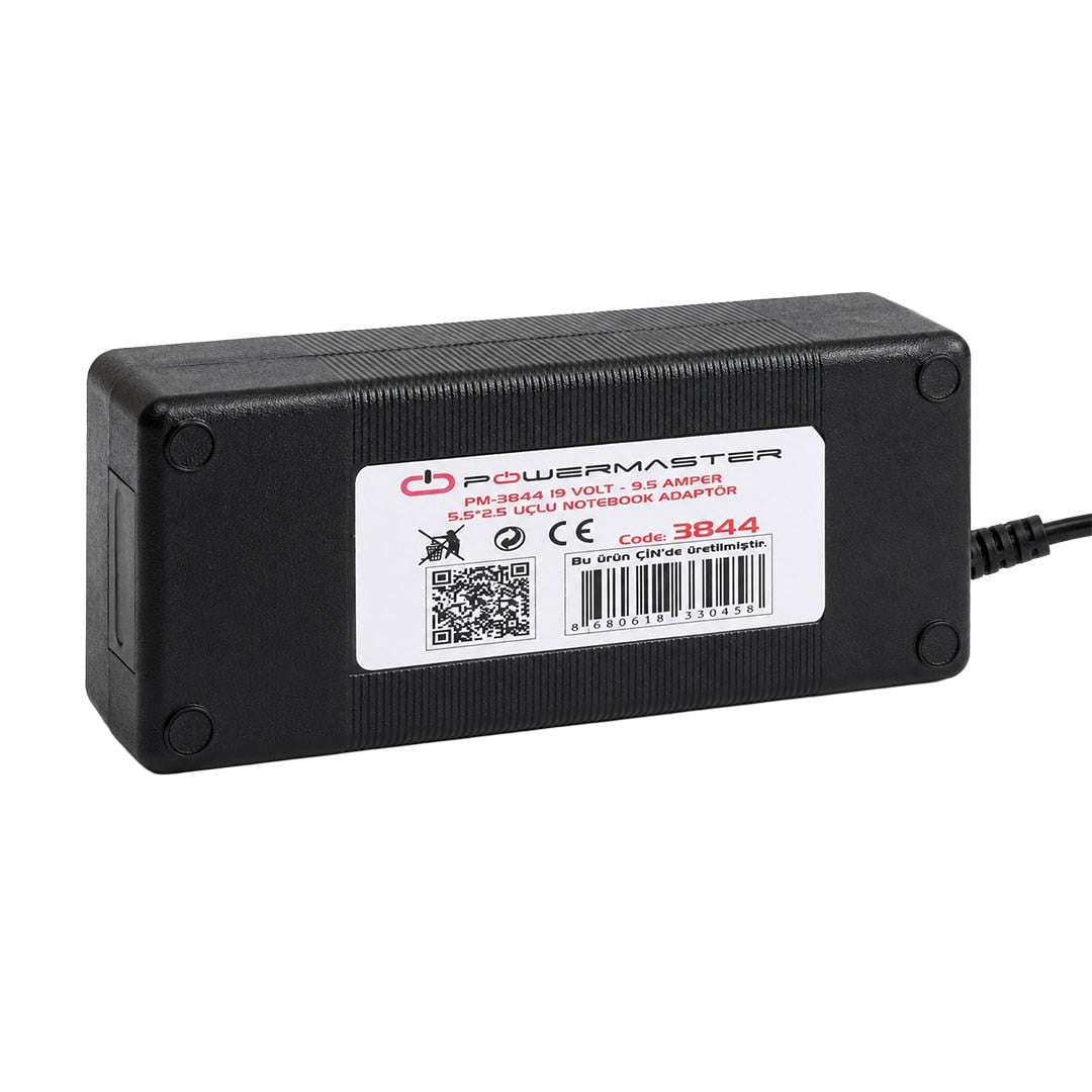 Powermaster PM-3844 19 Volt - 9.5 Amper 5.5*2.5 Mm Uçlu Notebook Adaptör Fiyatı - Merter Elektronik