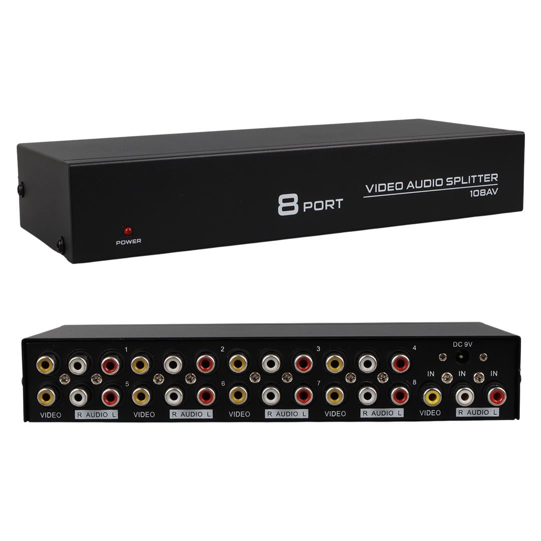 PowerMaster PM-4832 8 Port Video Stereo Audio Dağıtıcı Çoğaltıcı 1024X768-85HZ Fiyatı - Merter Elektronik