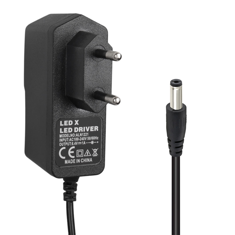 Powermaster PM-5401 8.4 Volt 1 Amper Lityum Pil Şarj Cihazı Adaptörü (5.5x2.5 Uç) Fiyatı - Merter Elektronik