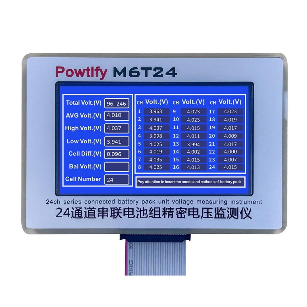 POWTIFY M6T24 KASALI PİL VOLTAJ TEST CİHAZI Fiyatı - Merter Elektronik