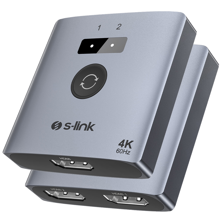 S-Link SL-LU602 2-Port 4K 60Hz HDMI Çift Yönlü (Bi-Directional) Akıllı Switch Fiyatı - Merter Elektronik