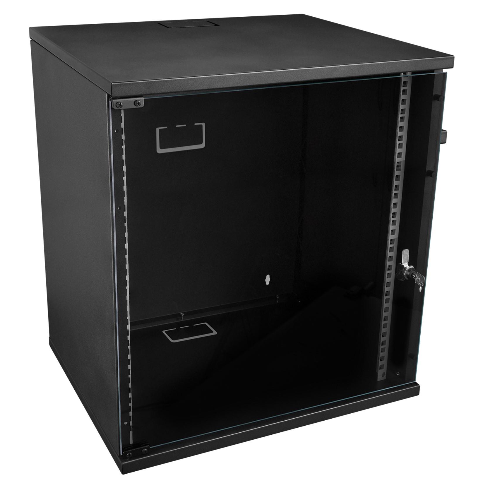 S-LINK SL-U12 YENİ NESİL 12U SOHO 530X400 MM SİYAH RACK KABİN