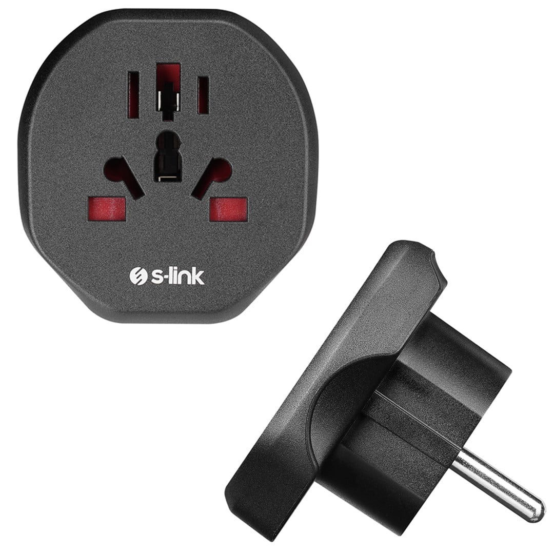 S-LINK SL-WL09 AVRUPA ÇIKIŞLI UNIVERSAL ÇOK AMAÇLI PRİZ ÇEVİRİCİ Fiyatı - Merter Elektronik
