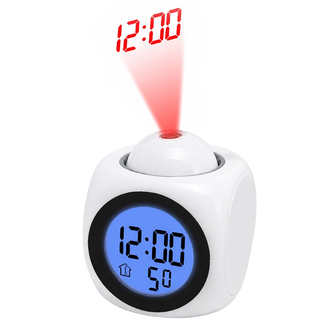 Sunup SN-25935 Projeksiyonlu Ledli Beyaz Çalar Saat Fiyatı - Merter Elektronik