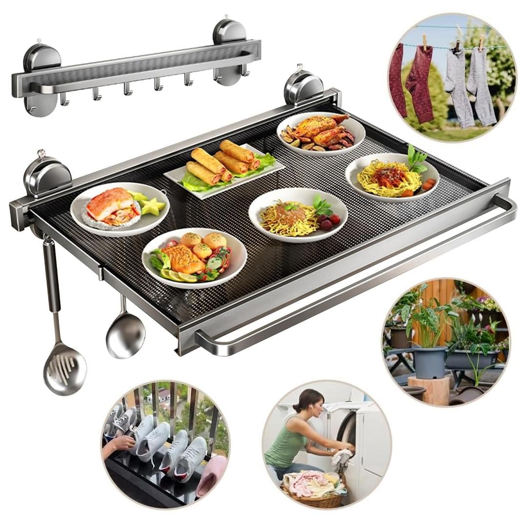 Sunup SN-26732 Duvara Monte Katlanır Çamaşır Rafı 40X46 CM Fiyatı - Merter Elektronik