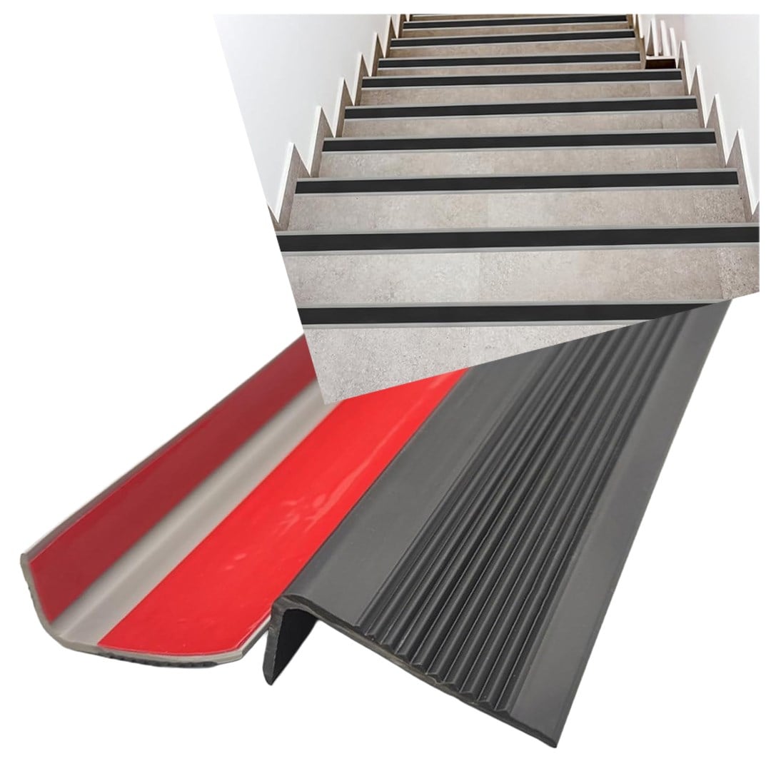 SUNUP SN-29151 KAYMAZ MERDİVEN BASAMAK ŞERİDİ SİYAH 5X2.5X100CM Fiyatı - Merter Elektronik
