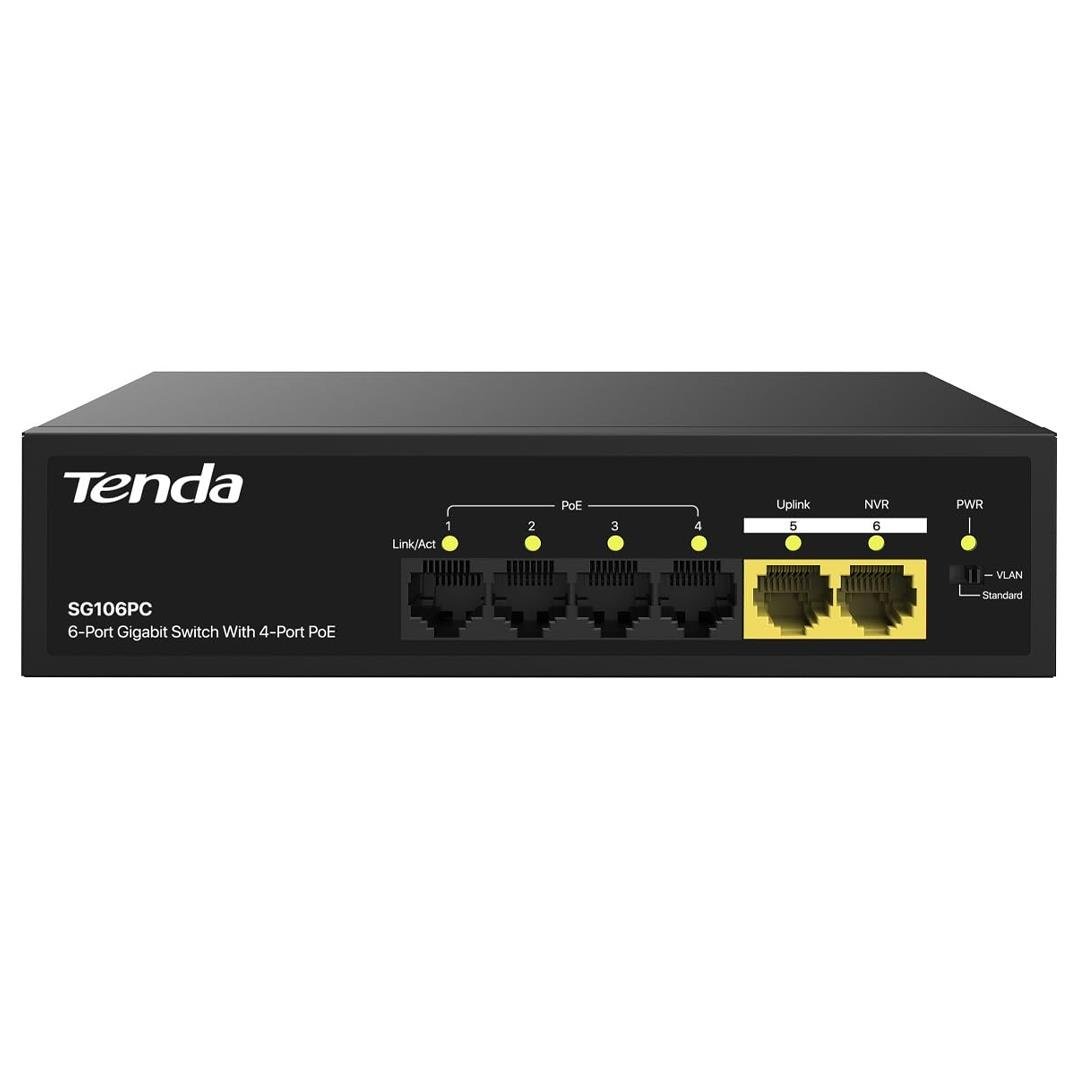 TENDA S106PC 6 PORT 10/100 POE SWITCH