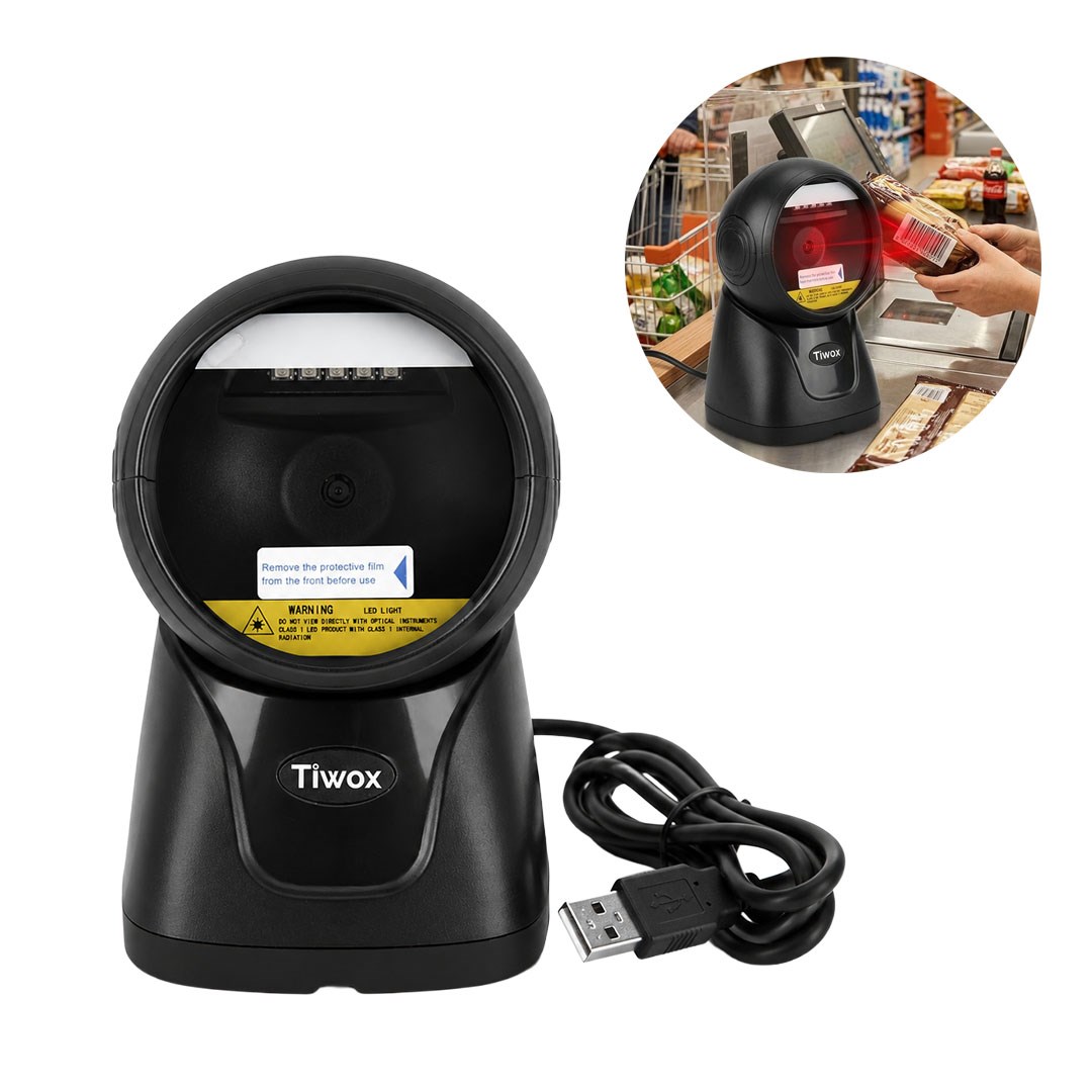 TIWOX VS-240 2D KAREKOD KABLOLU USB MASAÜSTÜ BARKOD OKUYUCU Fiyatı - Merter Elektronik