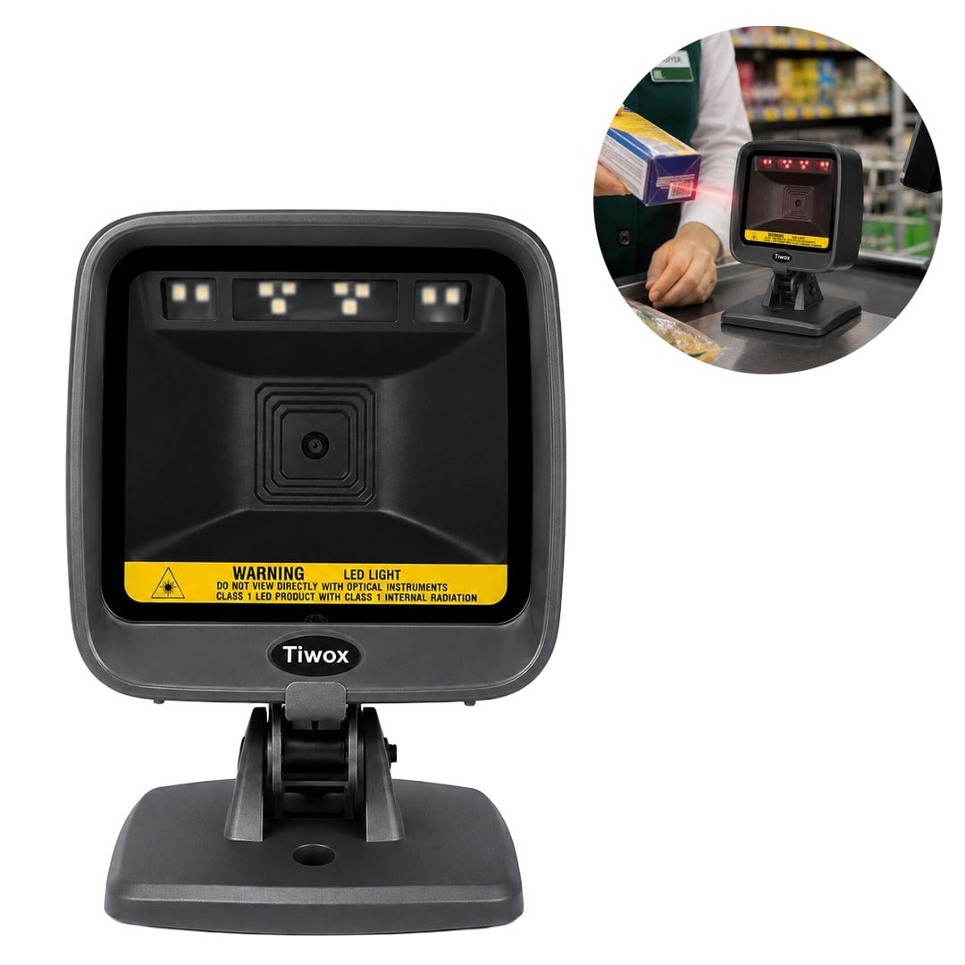 TIWOX VS-6000 2D KAREKOD KABLOLU USB MASAÜSTÜ BARKOD OKUYUCU Fiyatı - Merter Elektronik