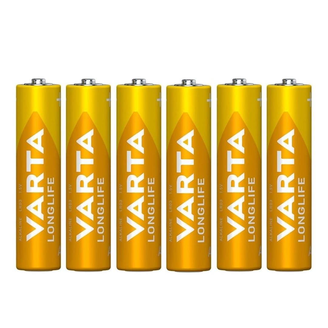 Varta Longlife Alkalin Aaa İnce Kalem Pil 6'Lı Paket