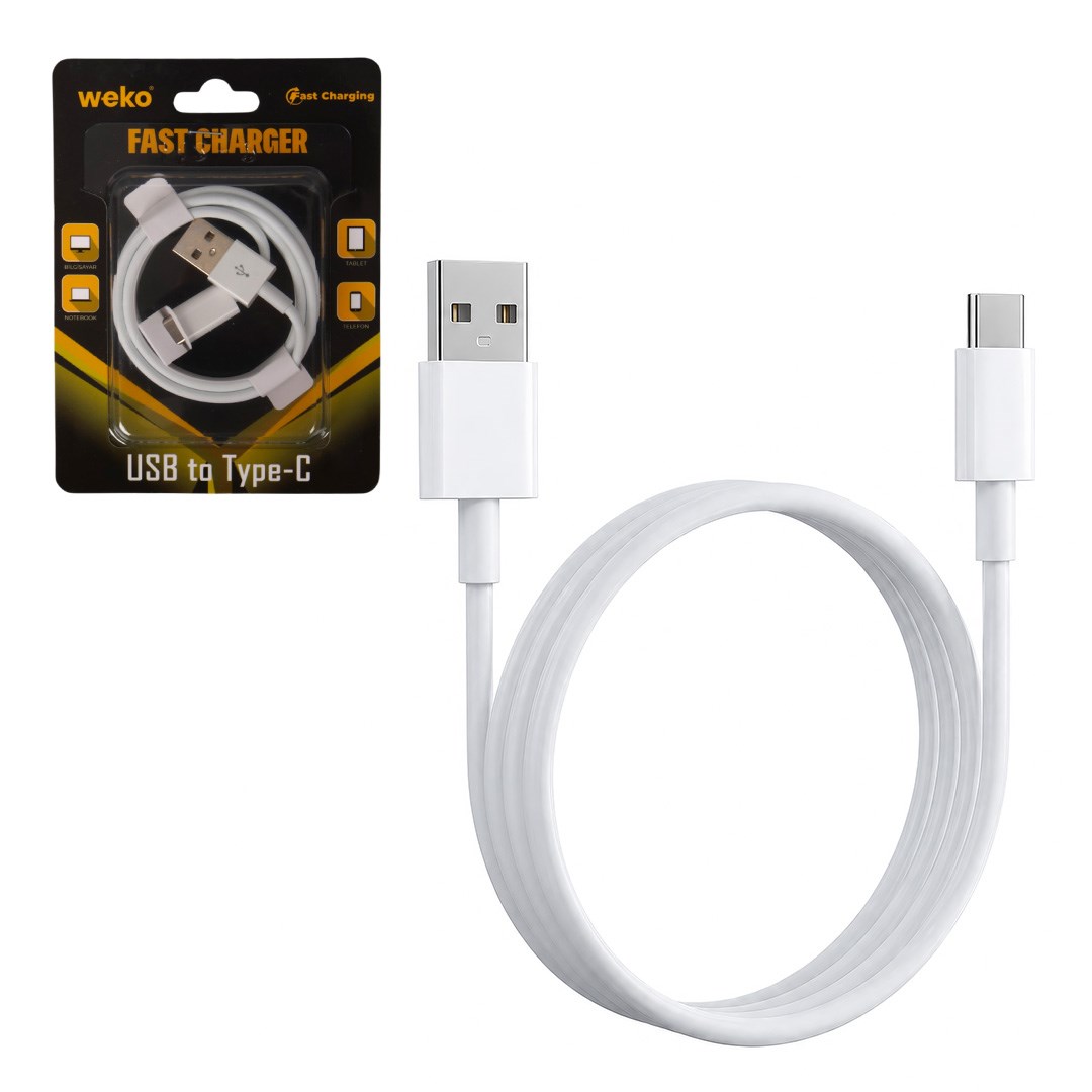 WEKO WK-29908  USB TO TYPE-C 1 METRE DATA ŞARJ KABLOSU Fiyatı - Merter Elektronik