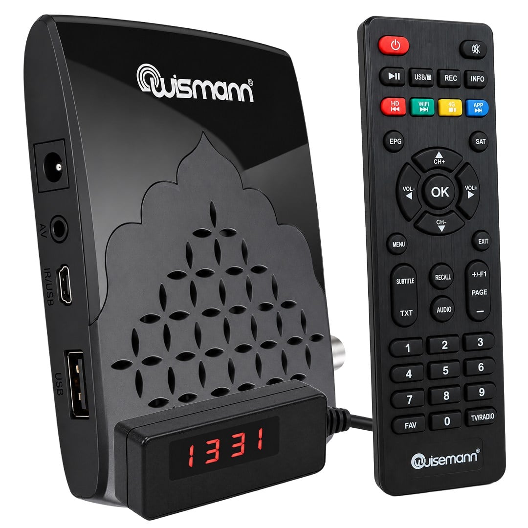 WISMANN W2000 TKGS'Lİ 8000 KANAL + USB DESTEKLİ FULL HD MİNİ UYDU ALICISI (TRT BANDROLLÜ)