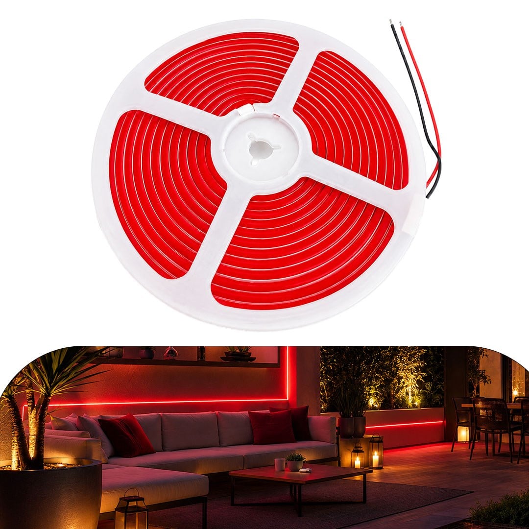 ZMR ZMR-635/B.KK NEON LED ŞERİT KIRMIZI 12 VOLT 120 LEDLİ 5 METRE Fiyatı - Merter Elektronik