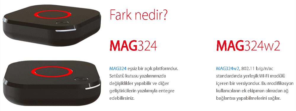 324w2 Mag 324W2 Dahili Wifi Full HD IP Tv Set Top Box Fiyatı - Merter Elektronik
