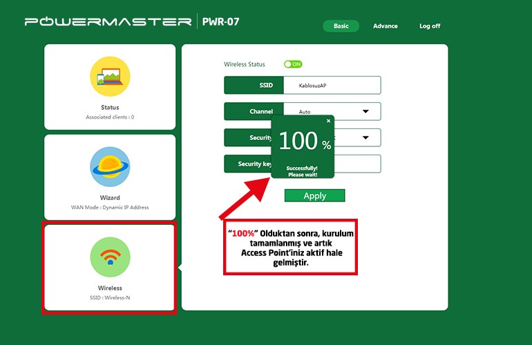 powermaster access point kurulum