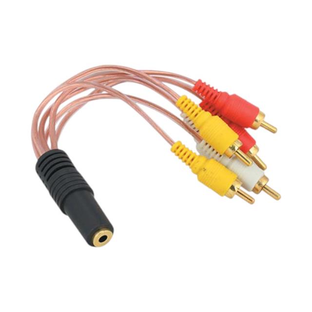 3.5 Mm Stereo Dişi 6 Tos Erkek 5+1 Kablo