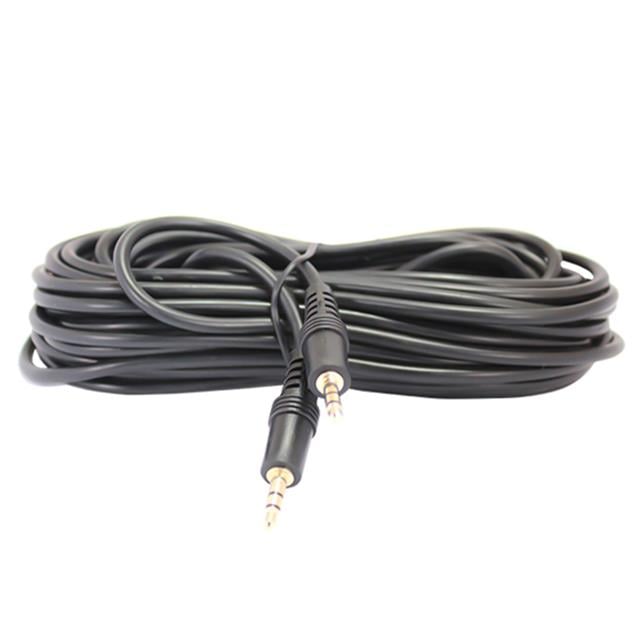 Powermaster PM-13474 Siyah 3.5 Mm Erkek-Erkek 10 Metre Stereo Kablo