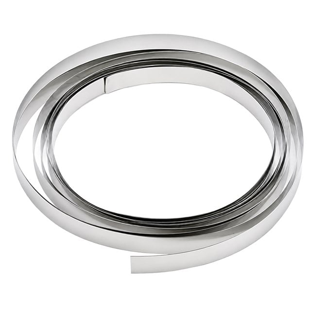 Weko 0.10x5mm 230 Metre Nikel Çelik Punta Şeridi Lityum Pil Metali 1KG Rulo