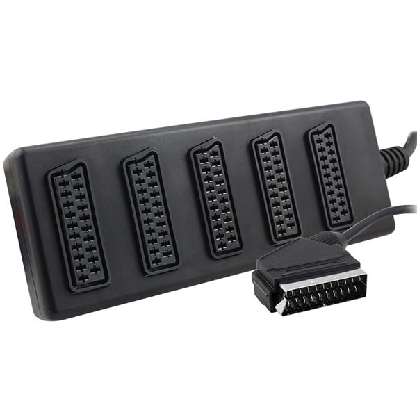 1 ERKEK - 5 DİŞİ 5'Lİ SİYAH SCART DAĞITICI
