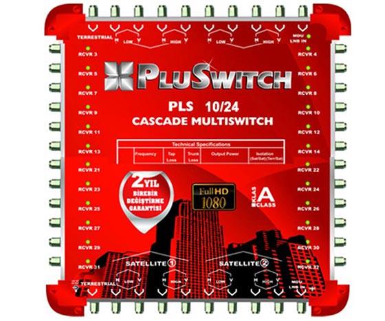 10*24 KASKATLI UYDU SANTRALİ PLUSWITCH