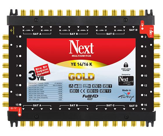 14*16 KASKATLI UYDU SANTRALİ NEXT