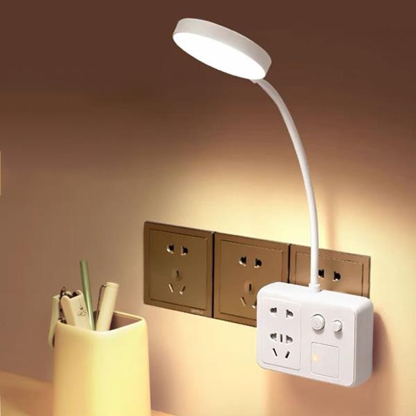 2 USB GİRİŞLİ 2Lİ PRİZ - ŞIK TASARIMLI AKROBAT GECE LAMBALI - ANAHTARLI