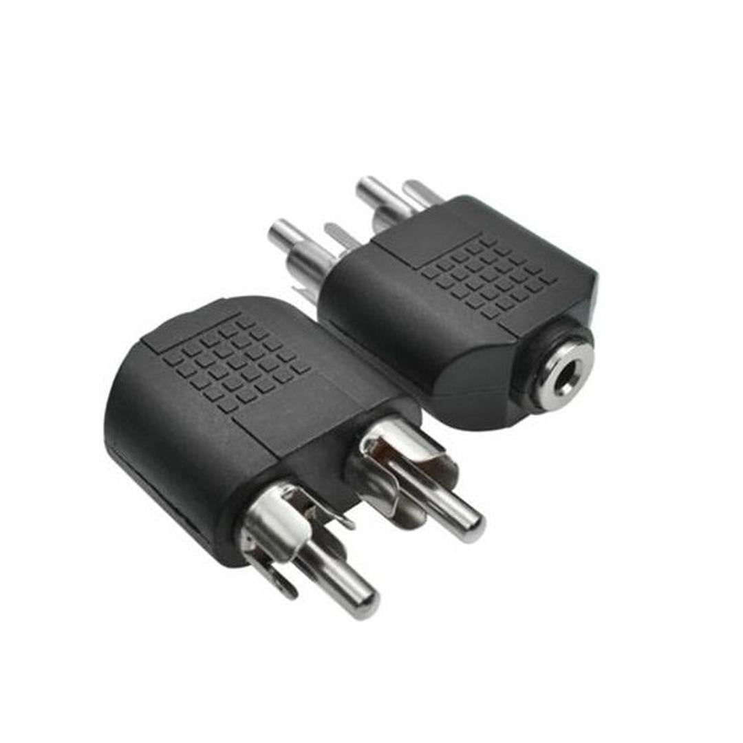 3.5 Mm Stereo Dişi  / 2 Rca Erkek Çevirici Jack Fiyatı - Merter Elektronik
