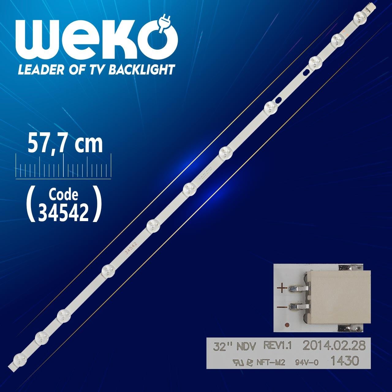 32 NDV REV1.1 - JL.D320B1235-078CS-C - 57.7 CM 11 LEDLİ - (WK-087)