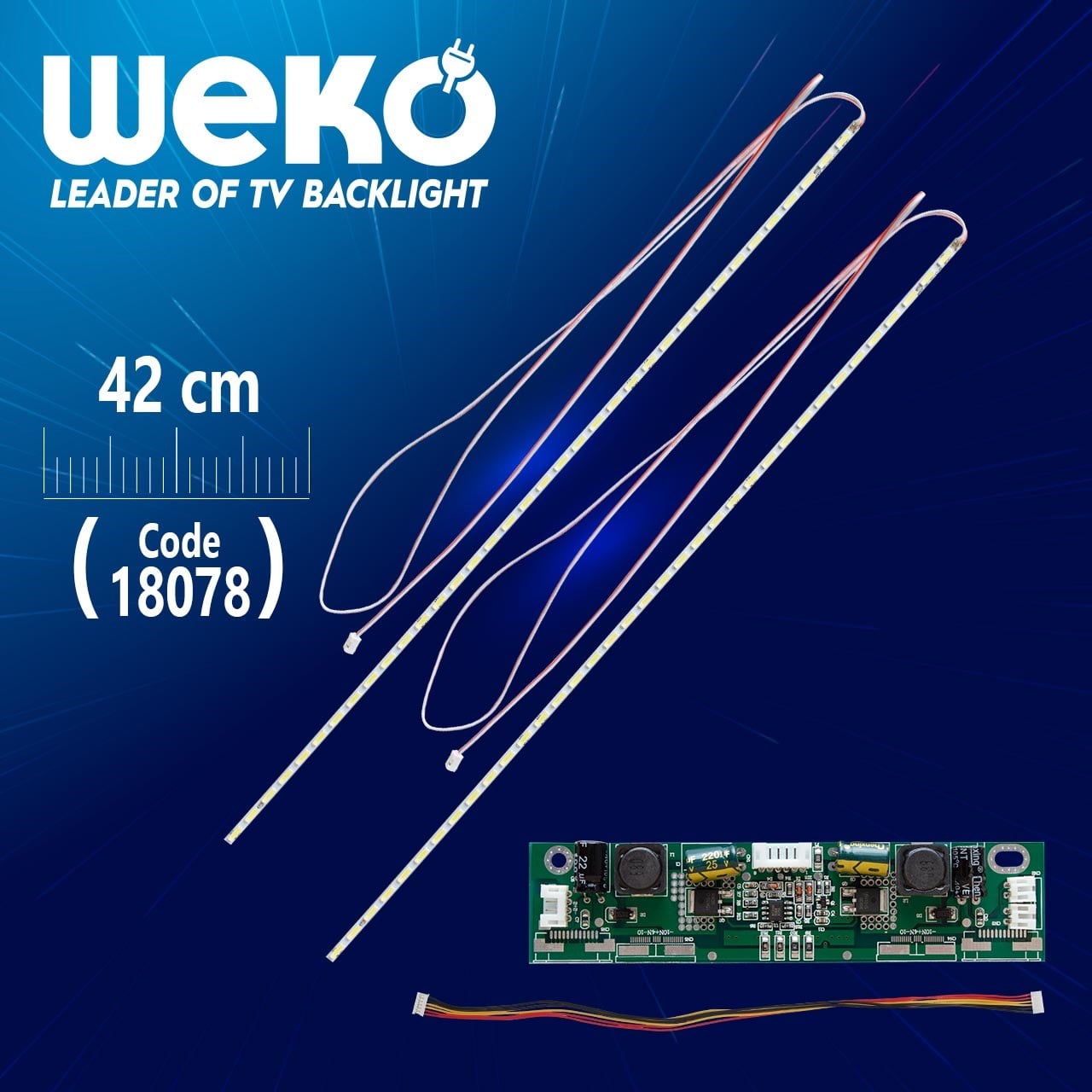 32'' UNİVERSAL E-LED 60 LEDLİ (4014) 350MM 360-450MA 45-48V ÇİFT LED+SÜRÜCÜ+KABLO TAKIM