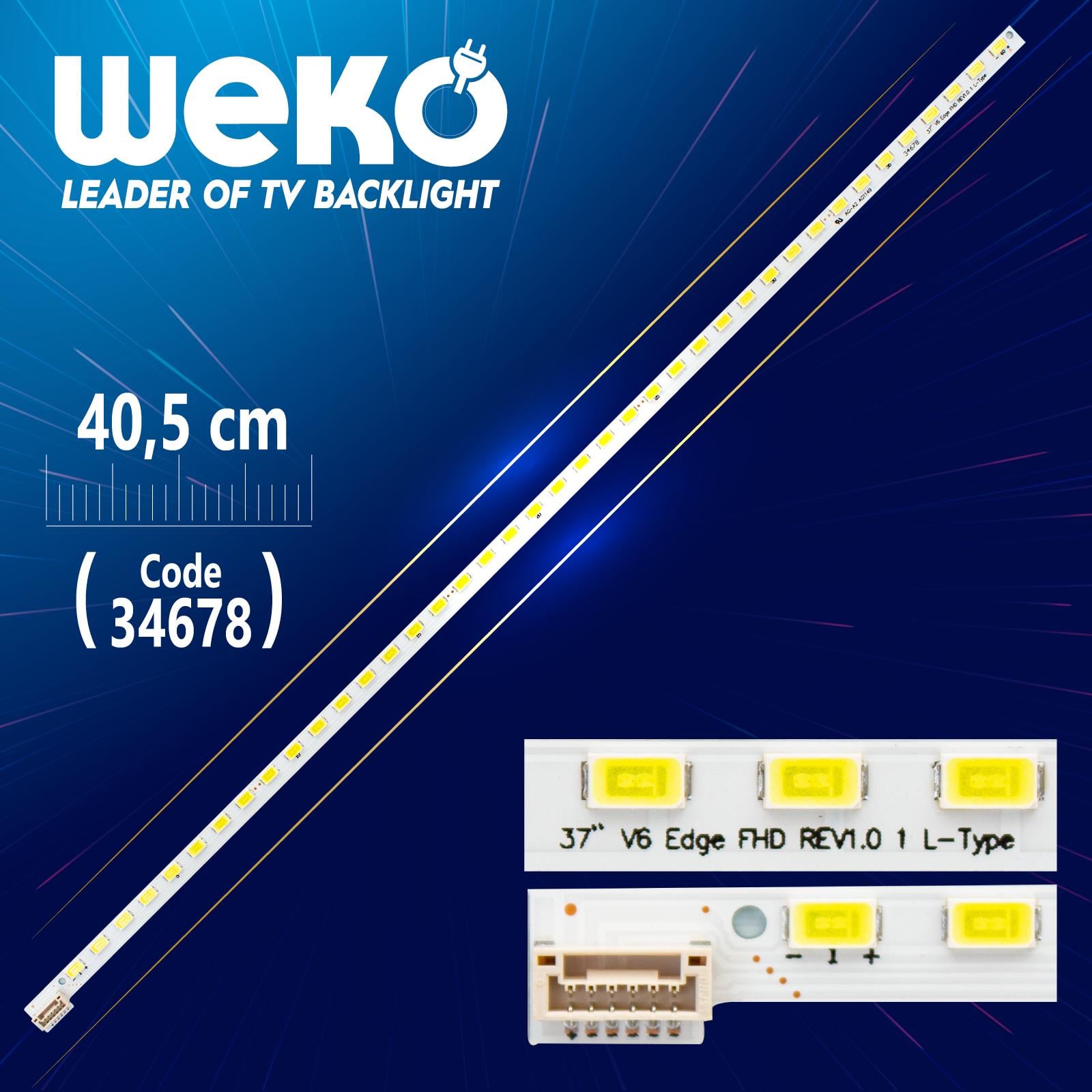 32 V6 EDGE FHD REV1.0 1 L-TYPE - 40.5 CM 40 LEDLİ (WK-586)
