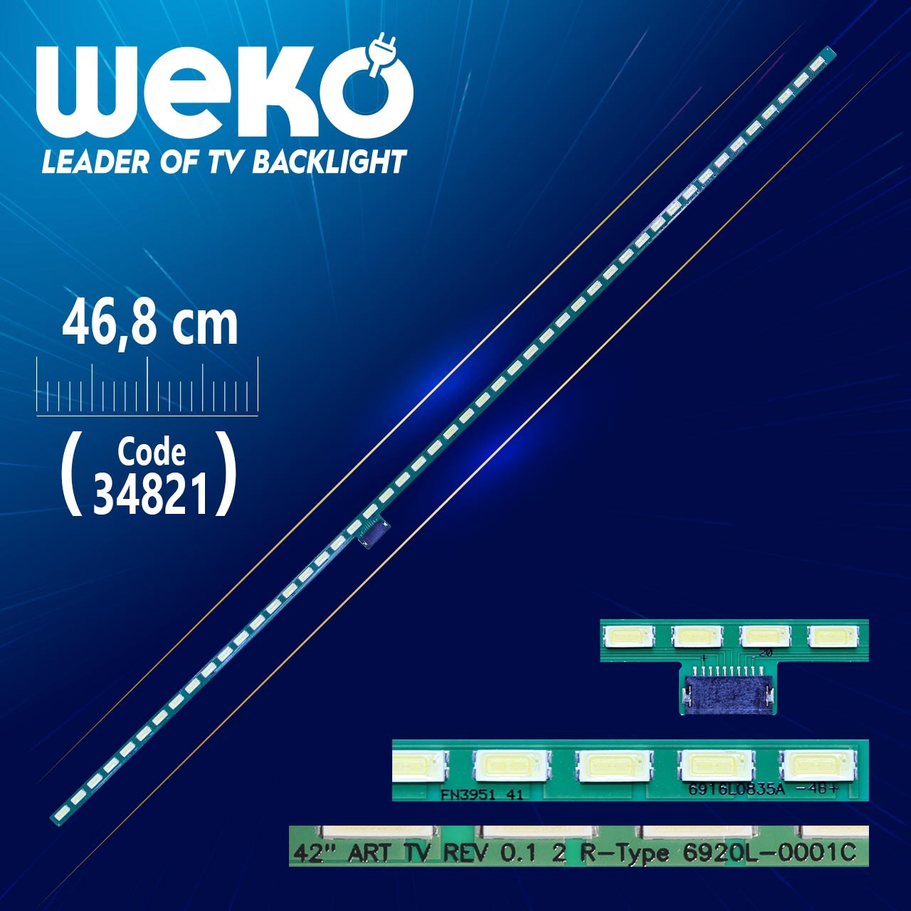 42'' ART TV REV 0.1 2 R-TYPE 6920L-0001C - 46.8 CM 48 LEDLİ - (WK-698)