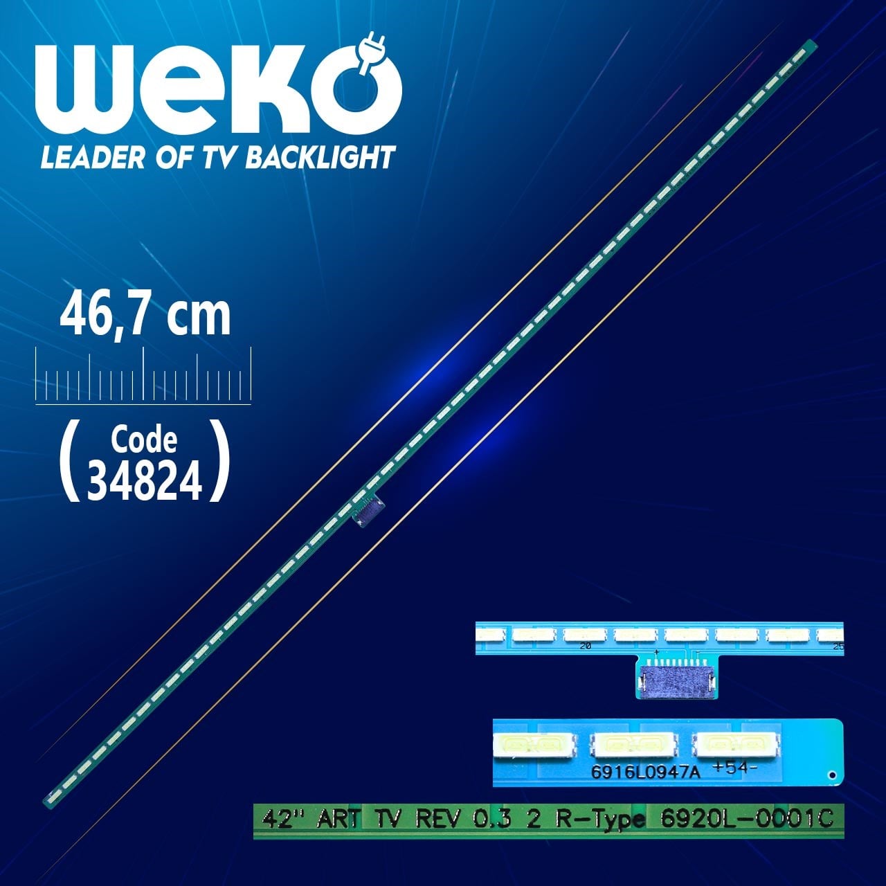 42'' ART TV REV 0.3 2 R-TYPE - 6920L-0001C - 46.7 CM 54 LEDLİ - (WK-699)