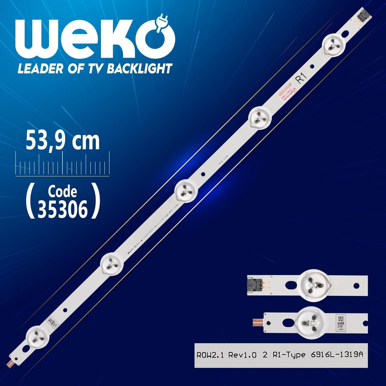 42'' ROW2.1 REV1.0 2 R1-TYPE - 42'' ROW2.1 REV 0.0 1 R1-TYPE - 6916L-1319A - 42 CM 5 LEDLİ - (WK-370)