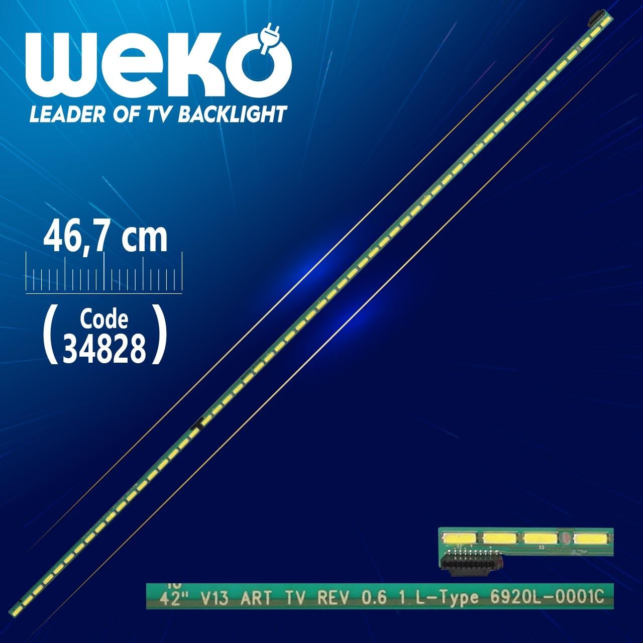42 V13 ART TV REV 0.6 1 L-TYPE - 6920L-0001C - 46.7 CM 57 LEDLİ - (WK-383) ÇİPLERİ FARKLI