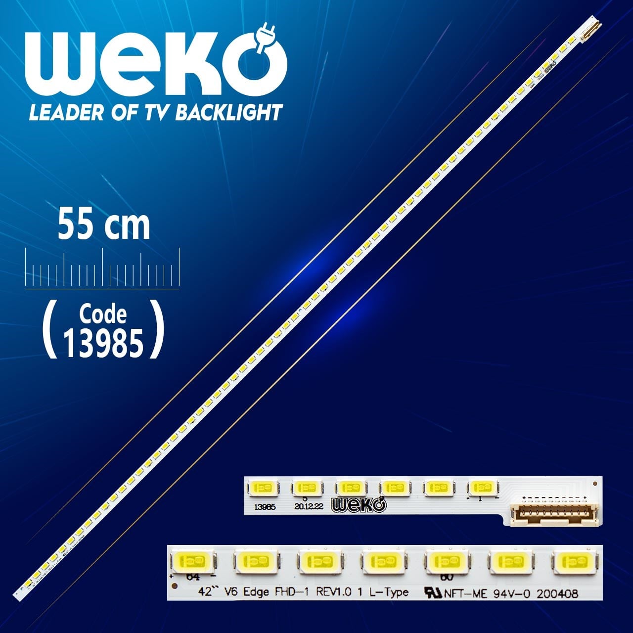 42'' V6 EDGE FHD-1 REV0.4 3 L-TYPE - 55 CM 64 LEDLİ (WK-608)
