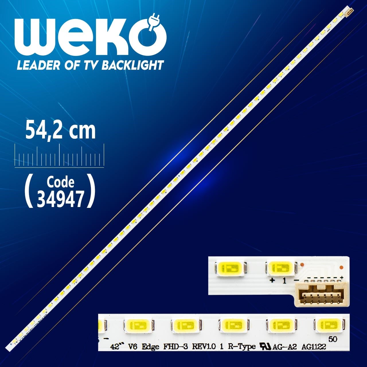 42'' V6 EDGE FHD-3 REV1.0 1 R-TYPE 55 LEDLİ 54.2 CM - (WK-776)
