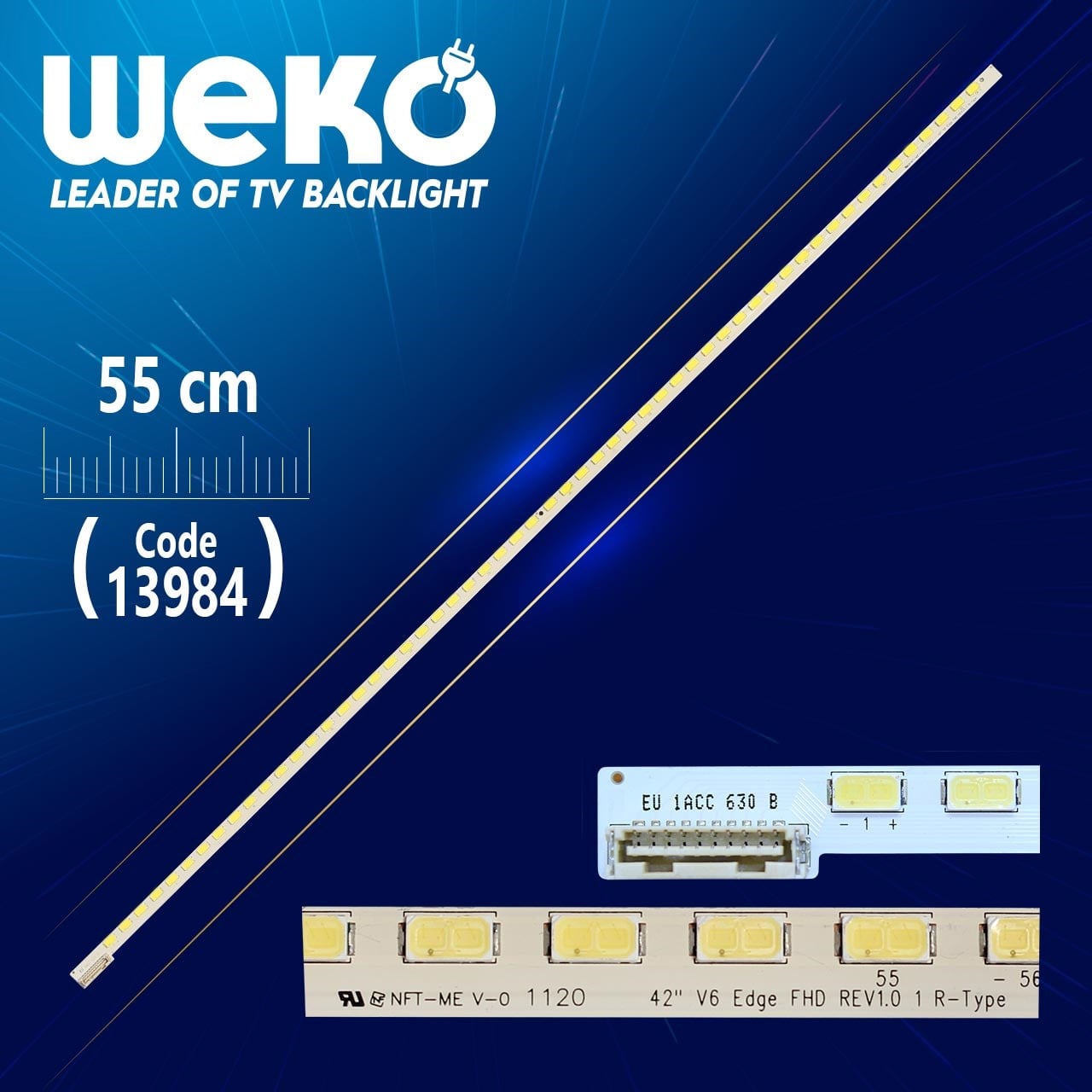 42'' V6 EDGE FHD REV1.0 1 R-TYPE  56 LEDLİ  55 CM (WK-607)