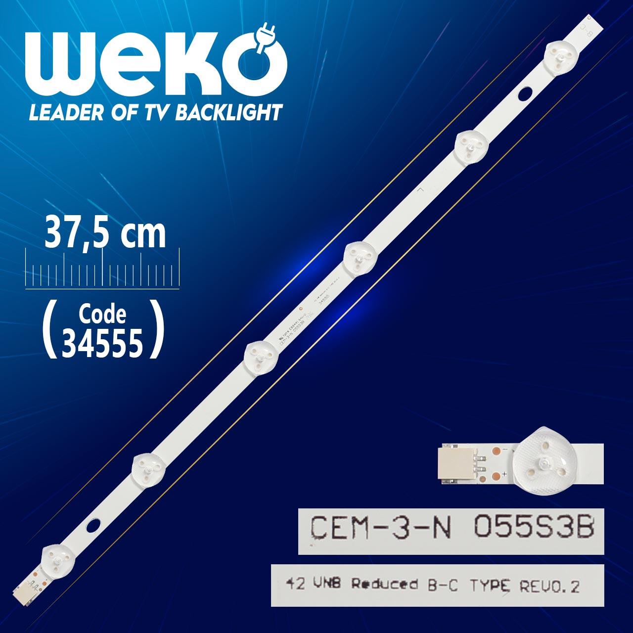 42 VNB REDUCED B-C TYPE REV0.2 - 37.5 CM 6 LEDLİ - (WK-104) 34557 MUADİL