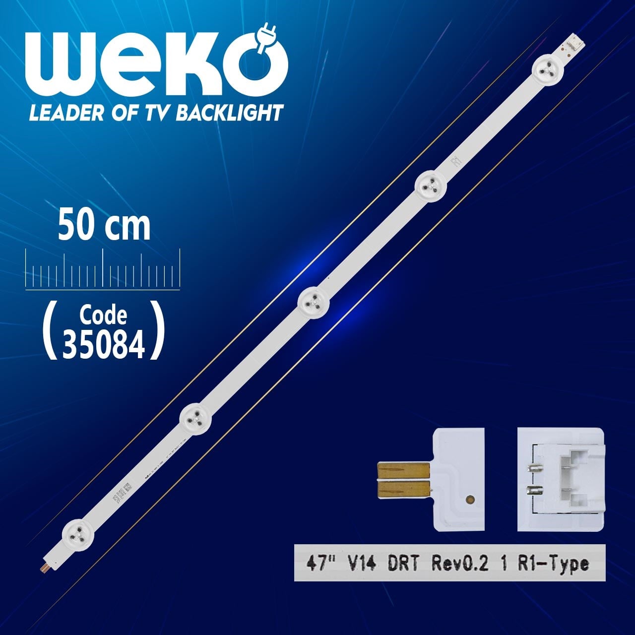 47'' V14 DRT REV0.2 1 R1-TYPE - 50 CM 5 LEDLİ - (WK-841)